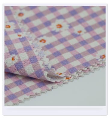 China 2022 Hot Sale Anti Pill Viscous Rayon Woven Printing Plaid Fabric For Dresses for sale