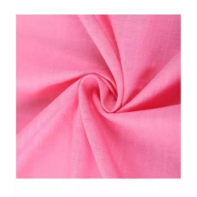 China Anti Pill 85%Linen 15%Viscose Blended Cloth Fabric Use For Dress Custom Product Bamboo Joint Fabric For Garments 12s*12s/48*40 190GSM for sale