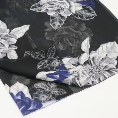 China New Memory Design 100% Polyester Custom Printed Polyester Pleat Chiffon Fabric Crepe Chiffon Fabric for sale