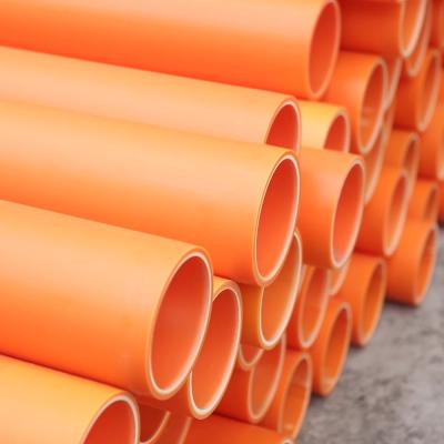 China Dn125 Corrosion Resistant Steel Electrical Conduit Pipes Round Square Power Protection Tube MPP Pipe for sale