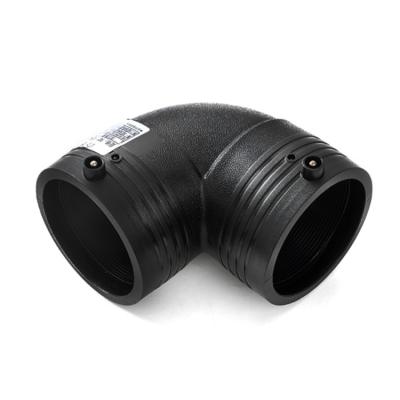 China HDPE Pipe Connector HDPE Electrofusion Pipe Fittings dn50mm dn500mm electrofused equal 90 elbow for sale