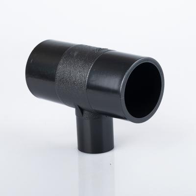 China Hot HDPE Pipe Connector HDPE Fusion Fittings 280mm 315mm 355mm Reducing Tee 400mm for sale