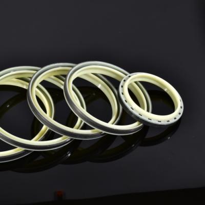 China Dual Action Hydraulic Cylinder Rod Wiper Seal Wear Resistant PU Steel Material AH Type for sale