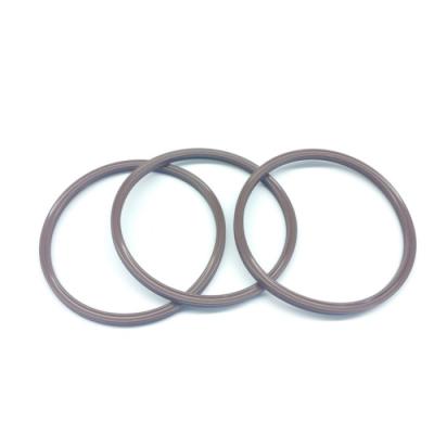 China AS228 56.74x3.53 FKM Material X Ring Four Lip Seal Ring Dual Acting Brown Color for sale