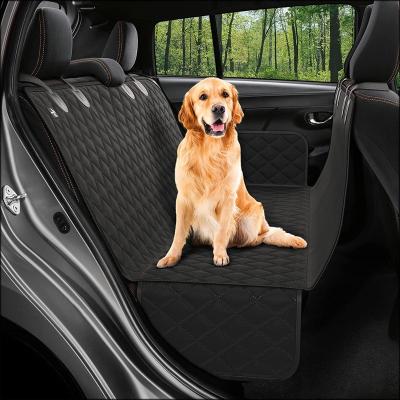 China Factory Wholesale New Design Waterproof GP Dog Cars SUV Trucks Cushion Mat Pad Pet Car Backseat Cover With Mesh Window for sale