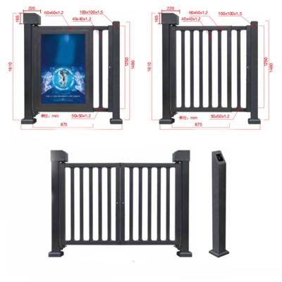 China Good Quality Industrial Aluminum Entrance Front Automatic Sliding Driveway Gate from factory directly for sale