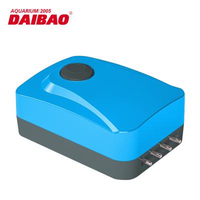 China Other DAIBAO Air Pump DB-968 Four Silent Adjustable Air Vents With Red/Blue Aquarium High Quality Aerator for sale