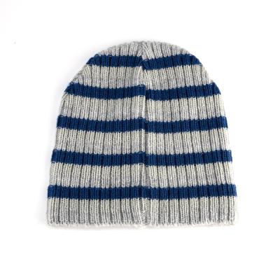 China COMMON Retention Striped Knitted Knitted Hat Winter Warm Headwear Unisex Knitted Hat Keeping Warm In The Winter for sale