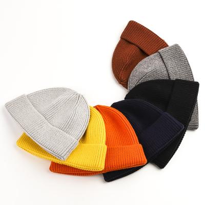 China JOINT Women Autumn And Winter Fashion Solid Color Hat Customized Knitted Hat for sale