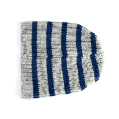 China COMMON Unisex Multicolor Stripe Knitted Beanie Hat for sale