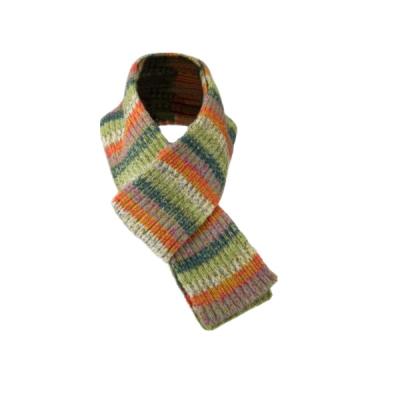 China Soft Soft Feeling Special Colorful Striped Warm Knitted Scarf For Ages for sale