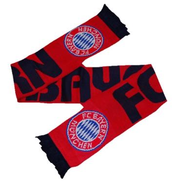 China Wholesale Custom Scarf Team Club Soccer Fan Promotional Acrylic Football Team Scarves Medium Hot Sale for sale