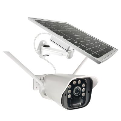 China Human Motion Plant Tracking Motion Directly Tracking Outdoor 1080P Solar Panel Battery Camera for sale