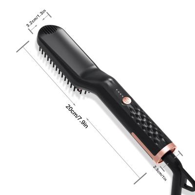 China Mini Outdoor Dedicated Male Electric Beard Comb For Wet And Dry Men's Beard Styling Hair Straightener With Comb for sale