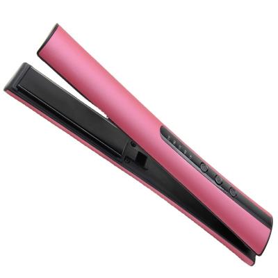 China Highest Level No Heat Hair Flat Iron Rechargeable Cordless Mini Hair Straightener Base for sale