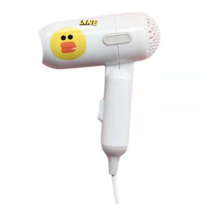 China Other customized portable mini folding hair dryer for dormitory can print logo pattern hair dryer for sale