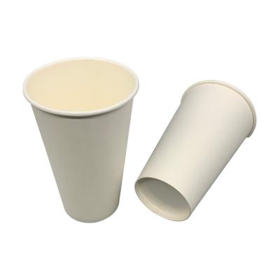 China Coffee Cups Drinking Paper Cup Disposable Biodegradable Paper Cup Disposable Hot Single Wall Cup for sale