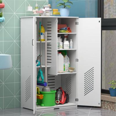 China Waterproof Free Standing Double Door Outdoor Cabinets Garden Storage Cleaner Equipment Storage Cabinet for sale