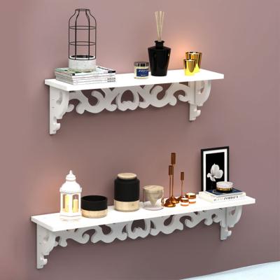 China Wall Mounted Storage PVC Foam Board Shelf Brackets Floating Book Shelves With Reinforced for sale