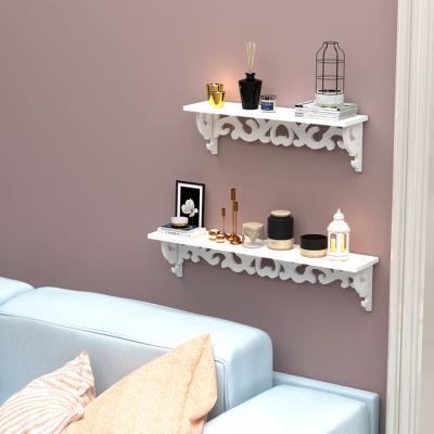 China Simple design corner wall rack wall shelfs pvc storage shelf for sale