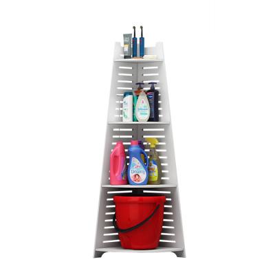 China Waterproof 3 Layers Multi Function Bathroom Corner Shelf Organizer Rack Bathroom Storage Furniture for sale