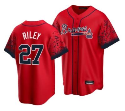 China 2023 American #5 Freem #13 Austin Riley #27 Ronald Acuna Jr City Connect Atlanta Baseball Jersey Brave Antibacterial Quilted Jersey for sale