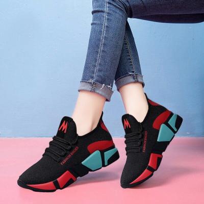 China Fashion Mesh Platform Sneakers Women New Breathable Mesh Sneakers Shoes Factory Sale Lightweight Cheap Women Sports Shoes for sale