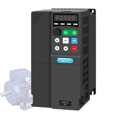 China Customization VFD 220v single phase to 3 phase 380v inverter variable speed drive 2.2kw 221.6*113*166.5MM for sale