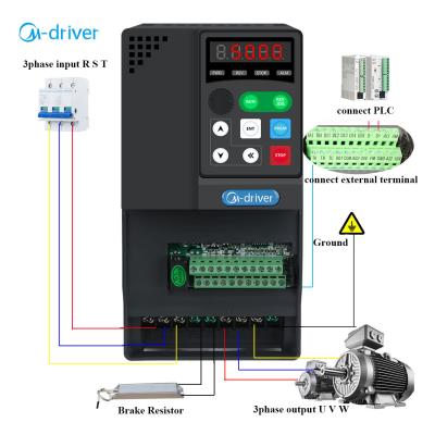 China Motor power â ‰ ¤ 7.5KW Vfd Drives AC 380V Frequency Inverter 7.5kw 10hp 3 Phase AC Motor Speed ​​Controller for sale