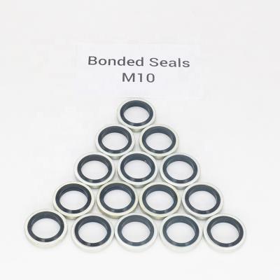 China Rubber Seal Metal Combination Rubber Gaskets Galvanized Bonded Gaskets M10 for sale