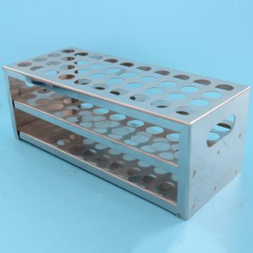 China Factory Sales Hot Clean Easy Outlet Stainless Steel Plate Round Hole Test Tube Rack For Lab Manufacturer In Xiamen Guoyi for sale