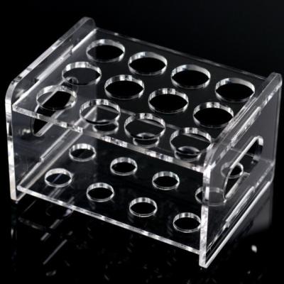 China Hot Sales Factory Outlet Plexiglass Test Tube Rack 25ml Easy Clean Manual Centrifuge Tube Rack For Lab Manufacturer In Xiamen Guoyi for sale