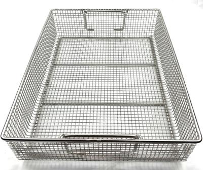 China Hot Sales Factory Outlet 304 Stainless Steel Medical Instrument Disinfection Easy Clean Basket for Lab Manufacturer in Xiamen Guoyi for sale