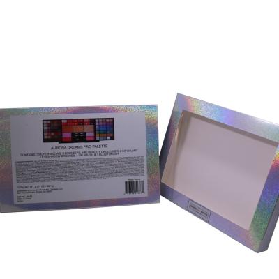 China Laser Box Recyclable Paper Cosmetic Packaging , Eyelash Packaging Box With Hot Stamping for sale