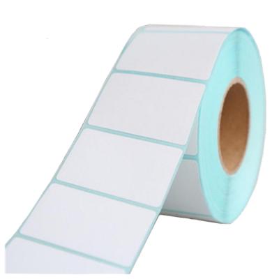 China Customized Blank Self Adhesive Paper Rolls Custom Sticker Thermal Label Rolls Barcode Stickers for sale