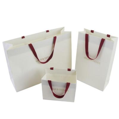 China Custom Materials Printing Recycled Luxury Shopping Paper Bags Packaging Bags For Clothes/Food/Jewelry With Your Own Logo for sale