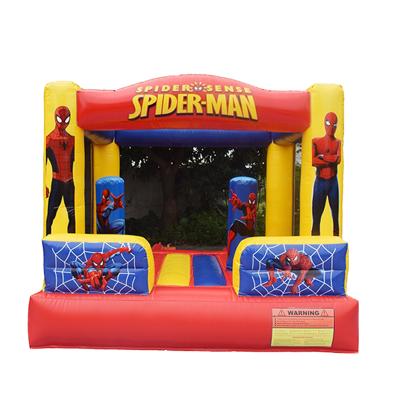 China Cheap Commercial 10x10ft Mini PVC Spiderman Inflatable Bounce House For Kids for sale