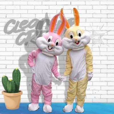 China lovely rabbit mascot costume plush mascot costumes for adults 1.6m-1.8m for sale