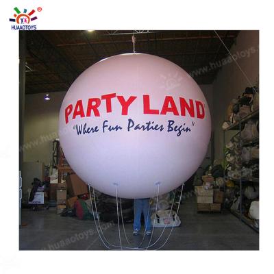 China Chirstmas Decor 2m/2.5m/3m/4m Helium Sky Balloon Inflatable Advertising Blimp With Print for sale