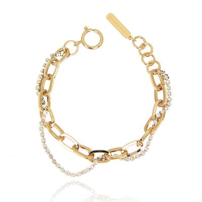 China Women chain jewelry light wind 18K gold simple and flexible temperament luxury popular bracelet for sale