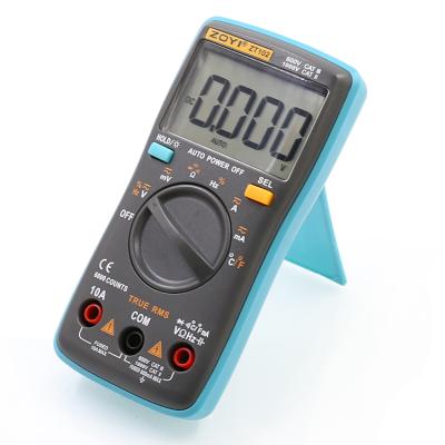 China Best ZT102 Range Digital Multimeter Handheld Auto for Solar Panel Voltage Amps Test Current Multimeter 130*65*32mm for sale