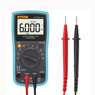 China Electirc Tester True-RMS Multi Digital Auto-Ranging Digital Multimeter with 6000 Counts LCD Display and Backlight for sale