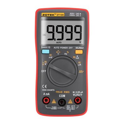 China 9999 Counts Palm-size Digital Multimeter 9999 Palm-size Multimeters ZOTEK ZT109 Digital Multimeter for sale