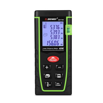 China SNDWAY SW-T40 Accurate Practical Portable Laser Measure Meter Laser Distance Meter With Sample Price for sale