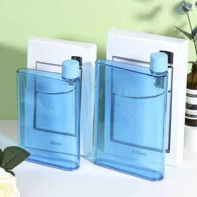 China Viable Accept Direct Drinking 350ml 420ml Gym Custom Paper Water Bottle Notebook Transparent Portable Transparent Water Bottle for sale