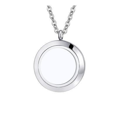 China Wholesale 30mm/25mm/20mm Stainless Steel Floating Pendant Necklace for sale