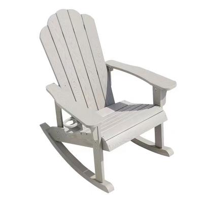 China Beautiful Wood Look Outdoor Adirondack Chair Low Price Weather Furniture Frog Chair Leisure Wooden Lounger for sale