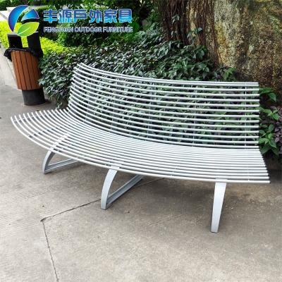 China 5 Years Warranty Durable Stainless Steel Metal Tree Bench Chair Customized For Outdoor Garden Park Furniture for sale