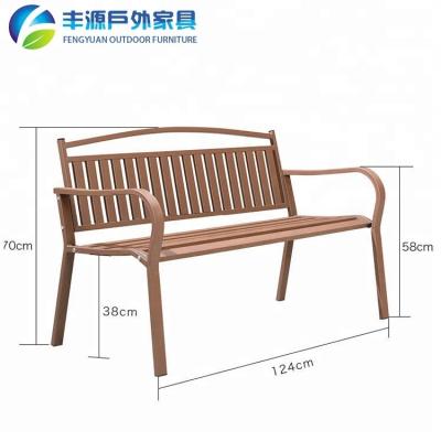 China Good Quality Outdoor Park Bench Cheap Price Modern Cast Iron Garden Chair Metal Garden Chairs for sale