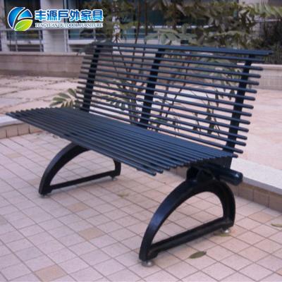 China 5 years warranty hot sale leisure powder coated metal garden park furniture street blue cast iron bench for public for sale